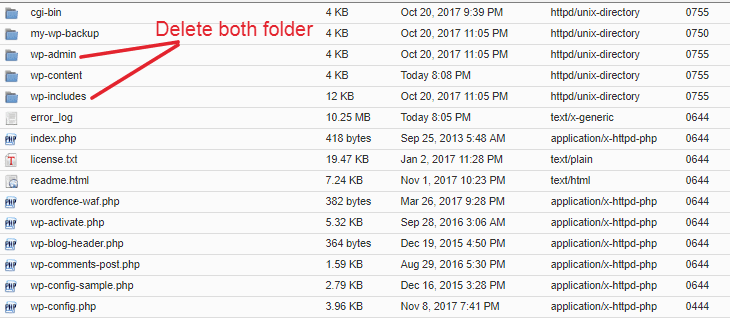 wp content downgrade wordpress