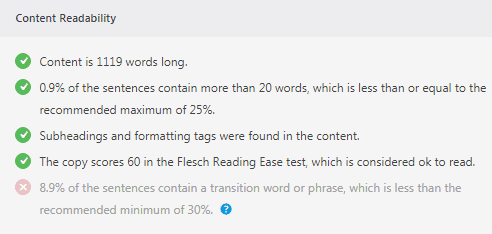 Content readability Content readability rank math seo