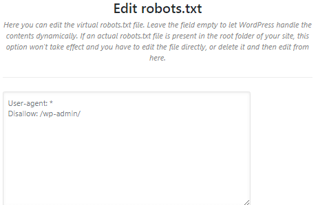 Edit robots.txt file Edit robots.txt file rank math seo