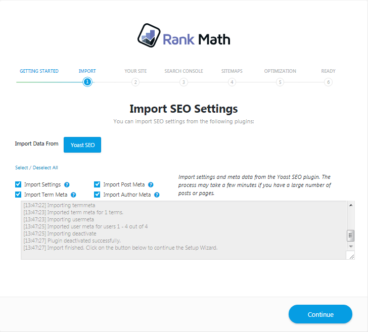 Rank Math Import successfull Rank Math Import successfull rank math seo