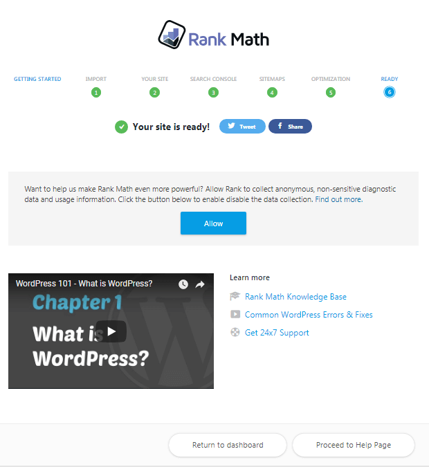 Rank Math Setup Wizard completion Rank Math Setup Wizard completion rank math seo
