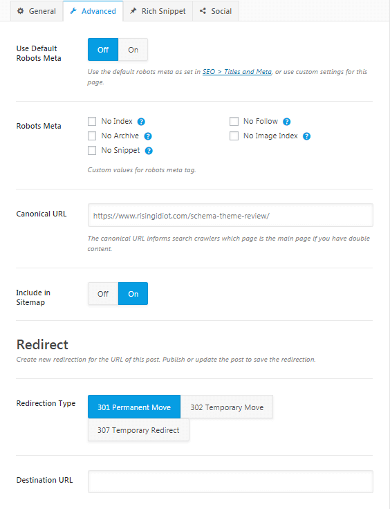 Rank maths Advance SEO Settings Rank maths Advance SEO Settings rank math seo