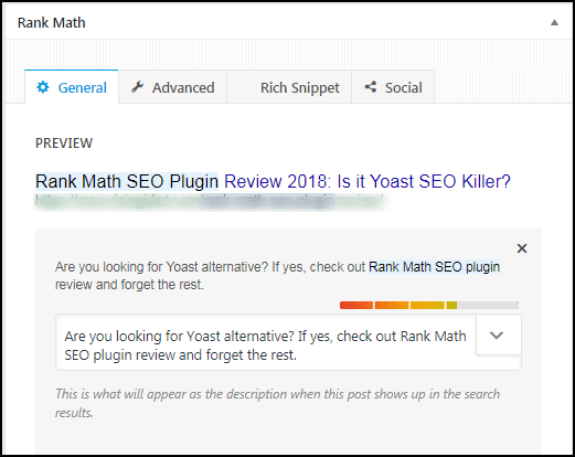 SEO Add Meta description wordpress seo