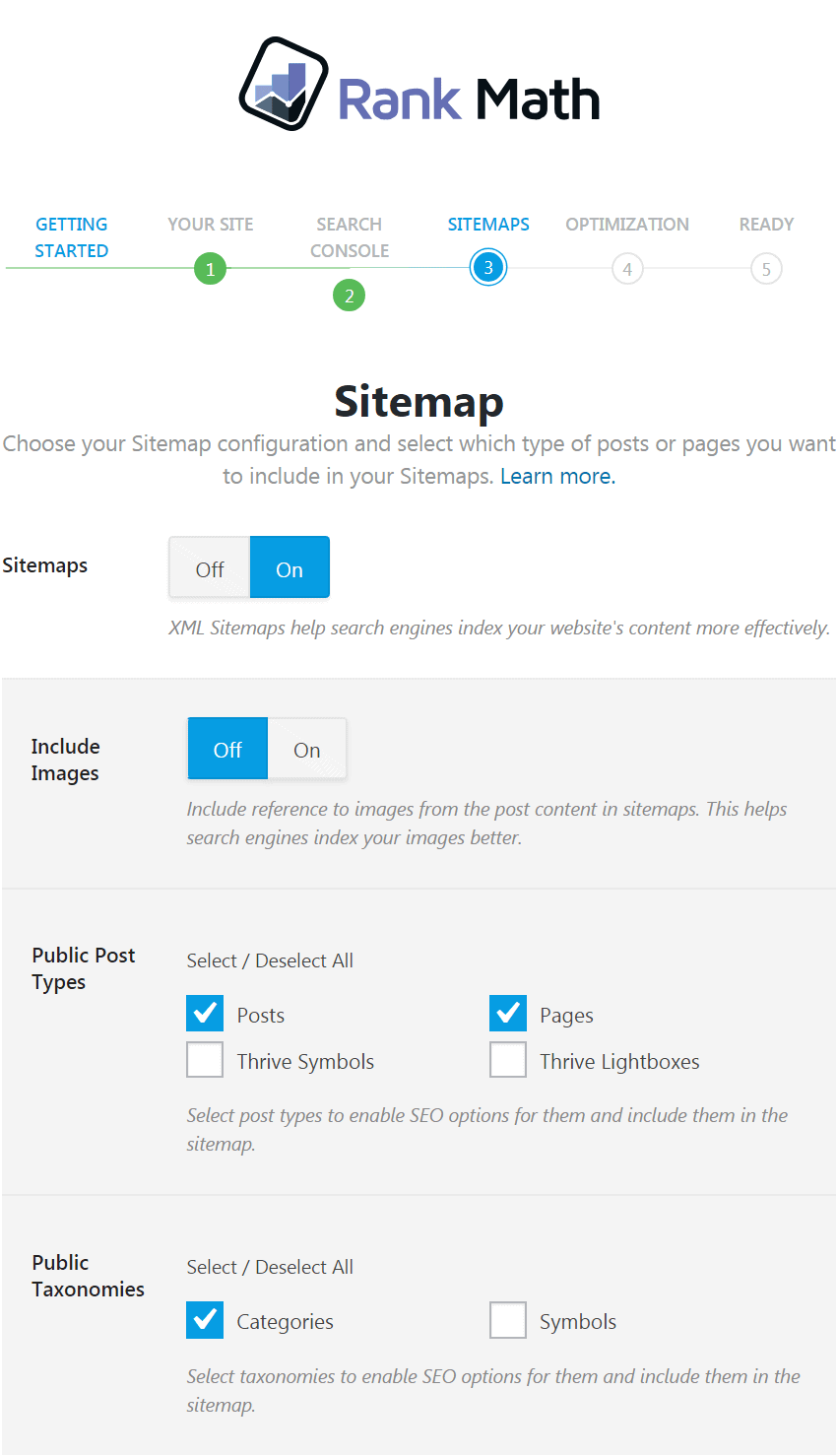 Rank Math Sitemap Setup Rank Math Sitemap Setup