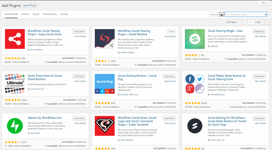 Socail sharing Plugin wordpress seo