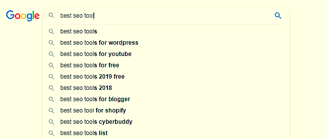 Google Auto complete