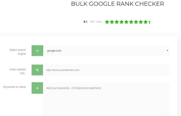 keyword rank tr5 google rank checker tool