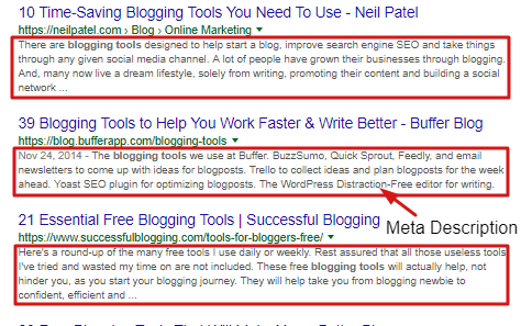 SEO Meta Description wordpress seo