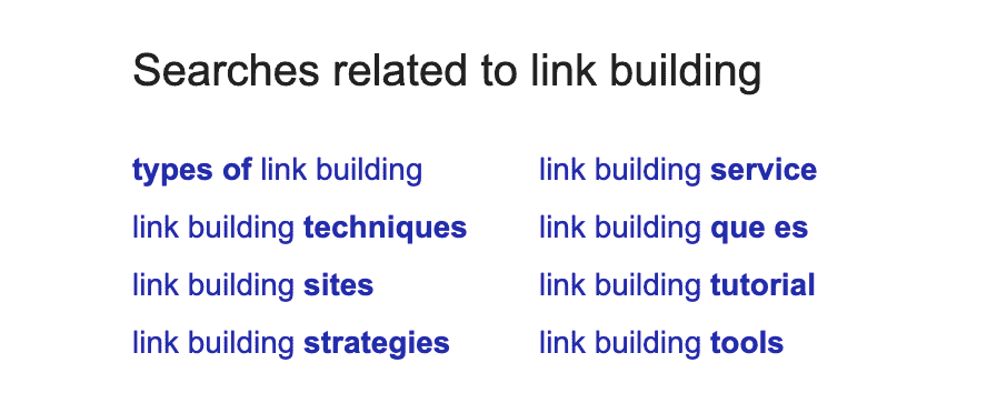 Search related to section Search related to section long-tail keywords