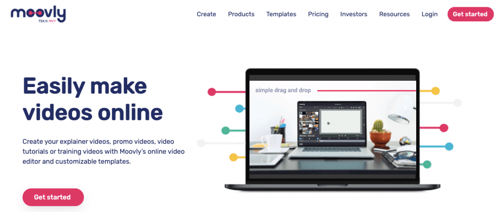 Moovly Moovly homepage
