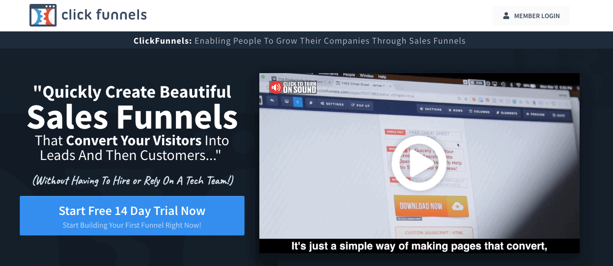 ClickFunnels ClickFunnels sales funnel software