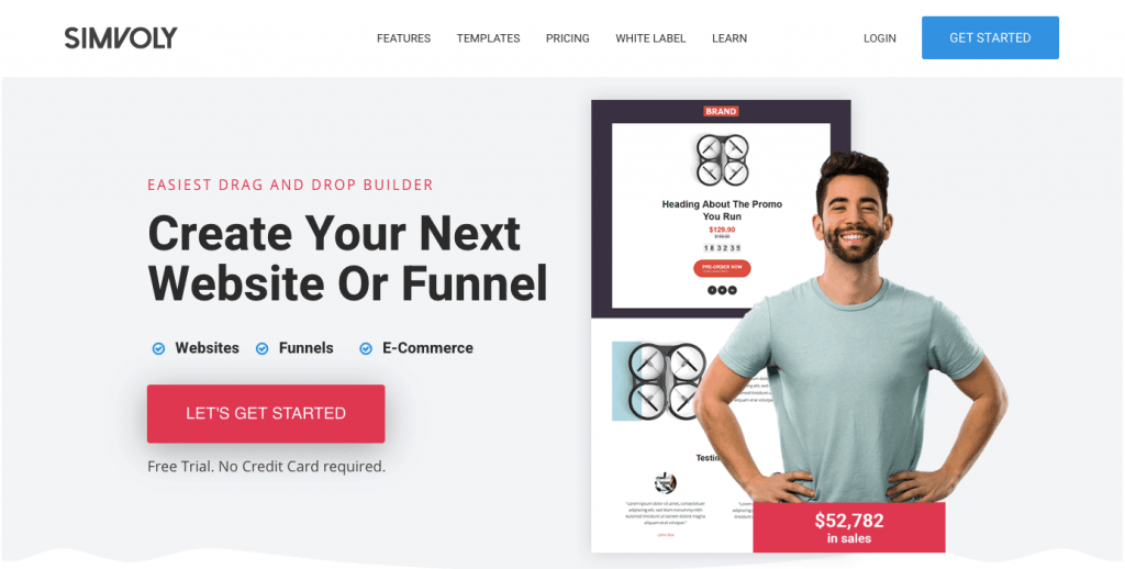 Simvoly Simvoly sales funnel software