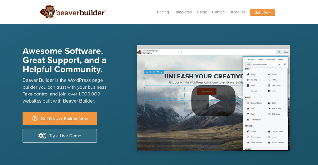 Beaver Builder 1 Beaver Builder 1 WordPress Landing Page Plugins