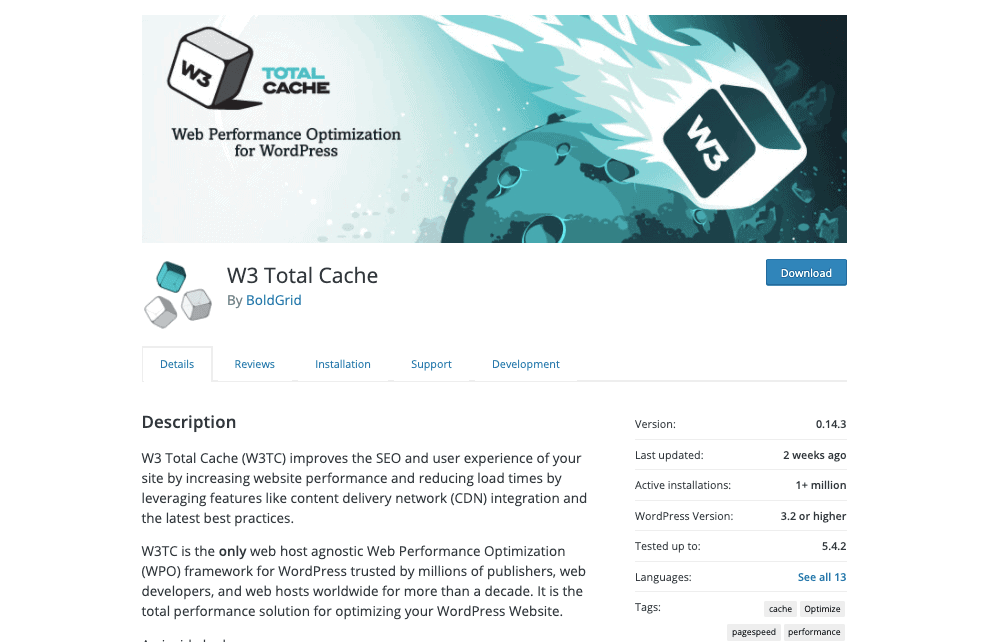 W3 Total Cache 1 W3 Total Cache 1 WordPress eCommerce Plugins