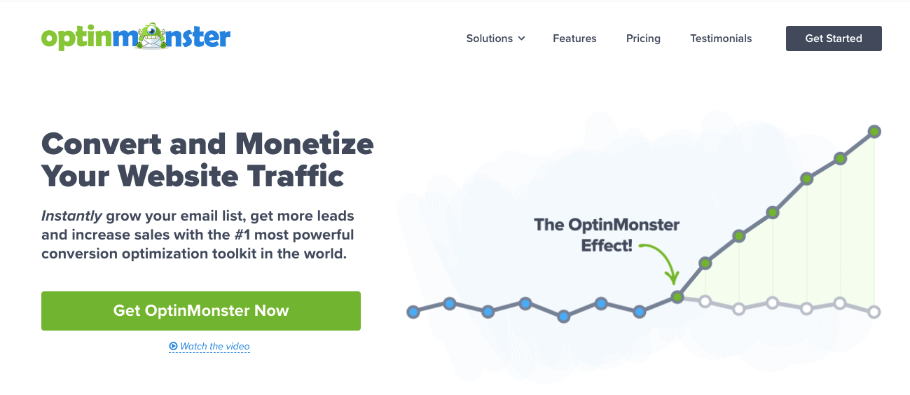 optinmonster Email opt-in plugin
