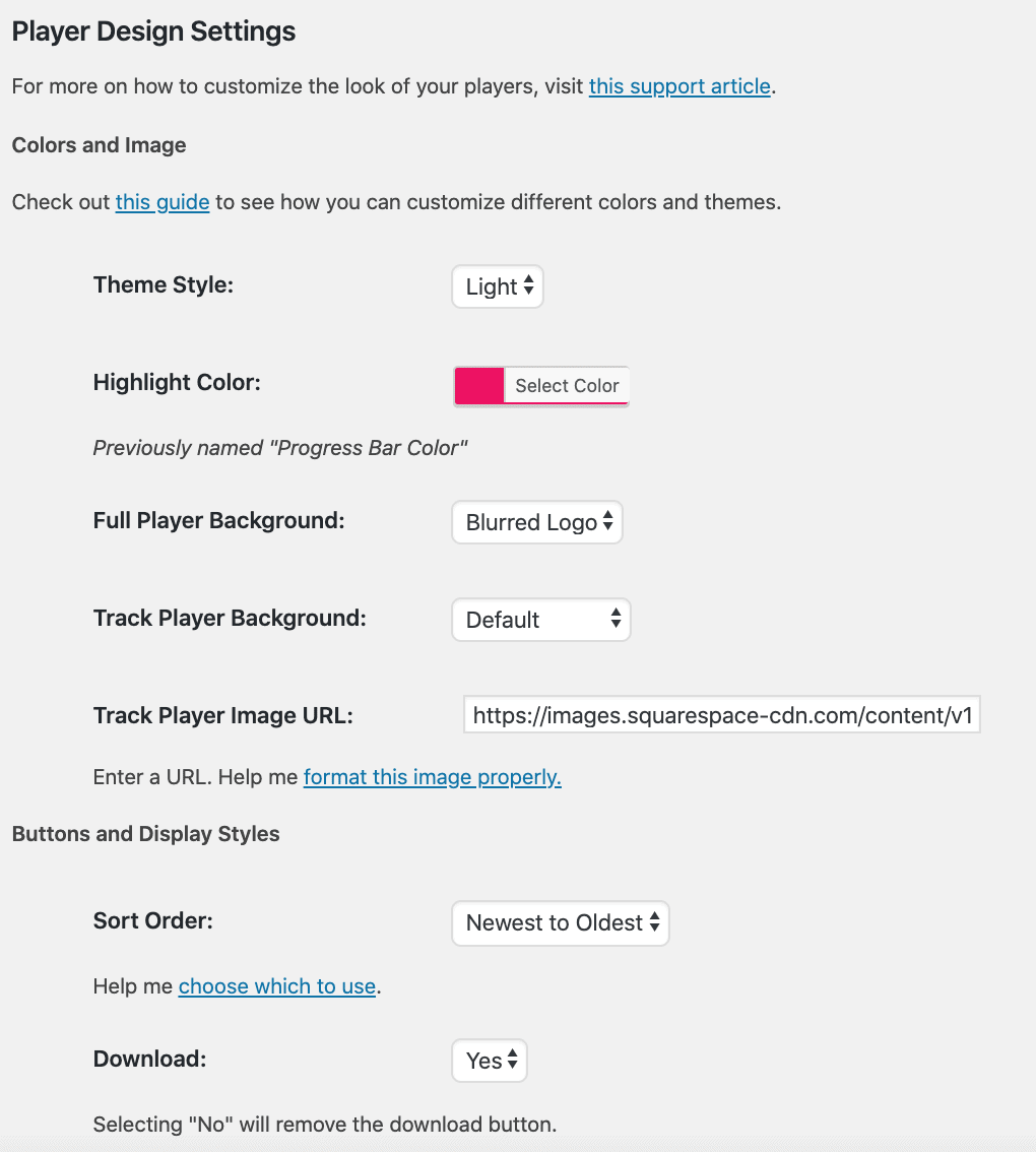 Fusebox player setting Fusebox player setting smart podcast player