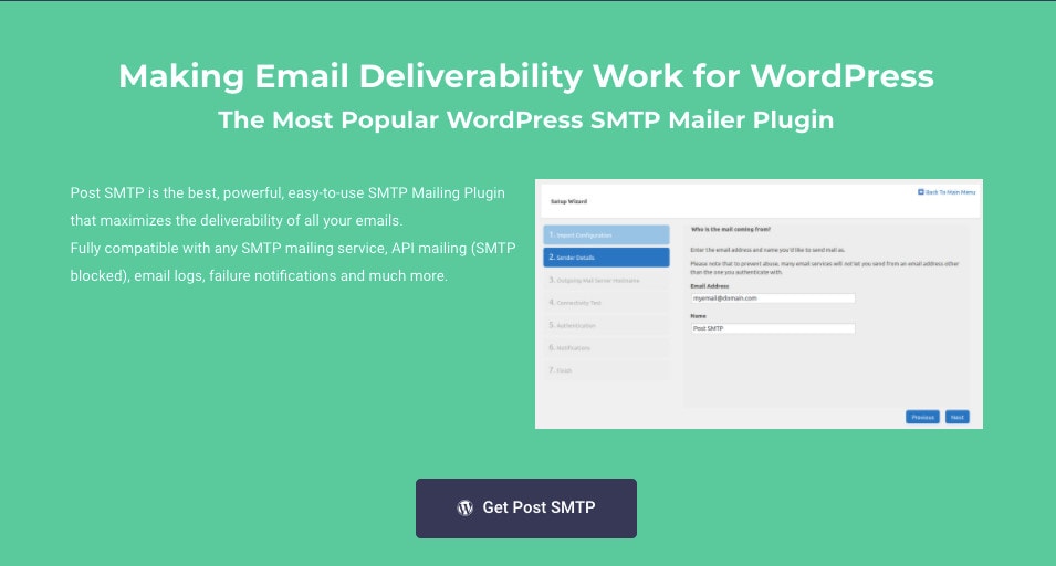 PostMan SMTP PostMan SMTP WordPress SMTP Plugin