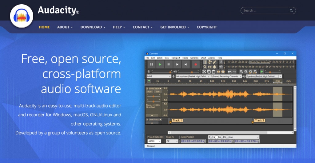 Audacity Audacity Best Podcast Editing Software