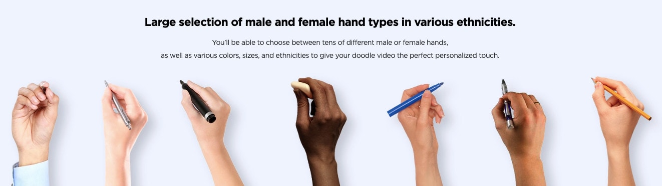 Doodly Hand Styles Doodly Hand Styles Doodly vs VideoScribe