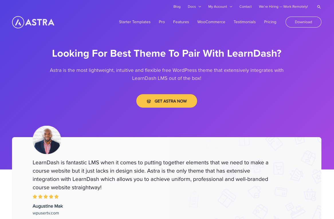 Astra LearnDash Theme Astra for Learndash