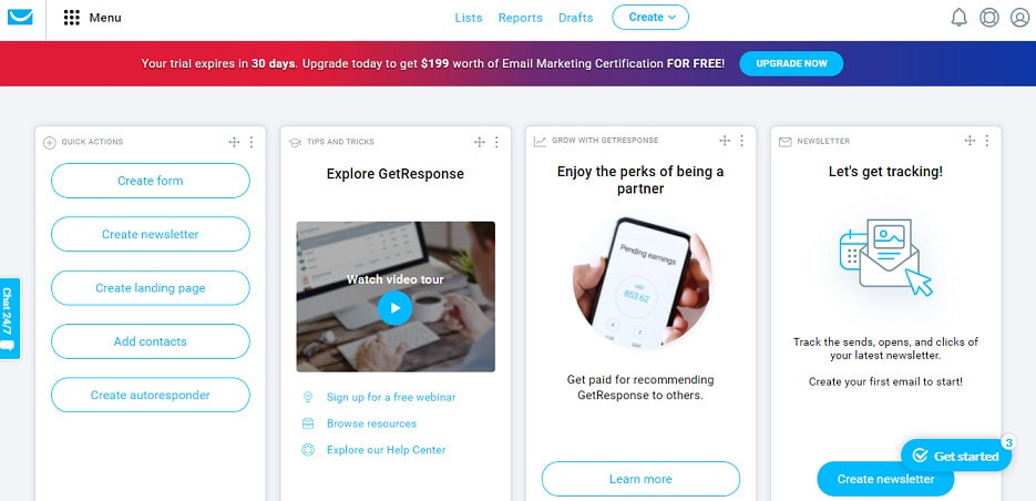GetResponse interface