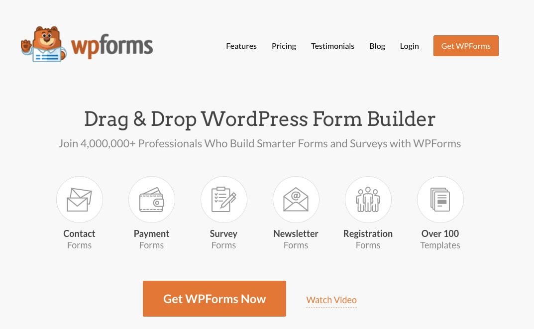 WP Forms best wordpress order form plugin