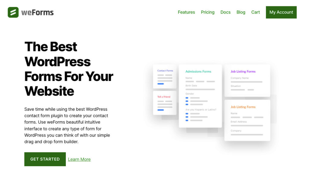 weForms weForms WordPress Order Form Plugin