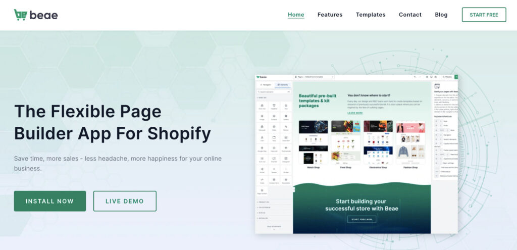 Beae Page Builder Best Shopify Page Builder