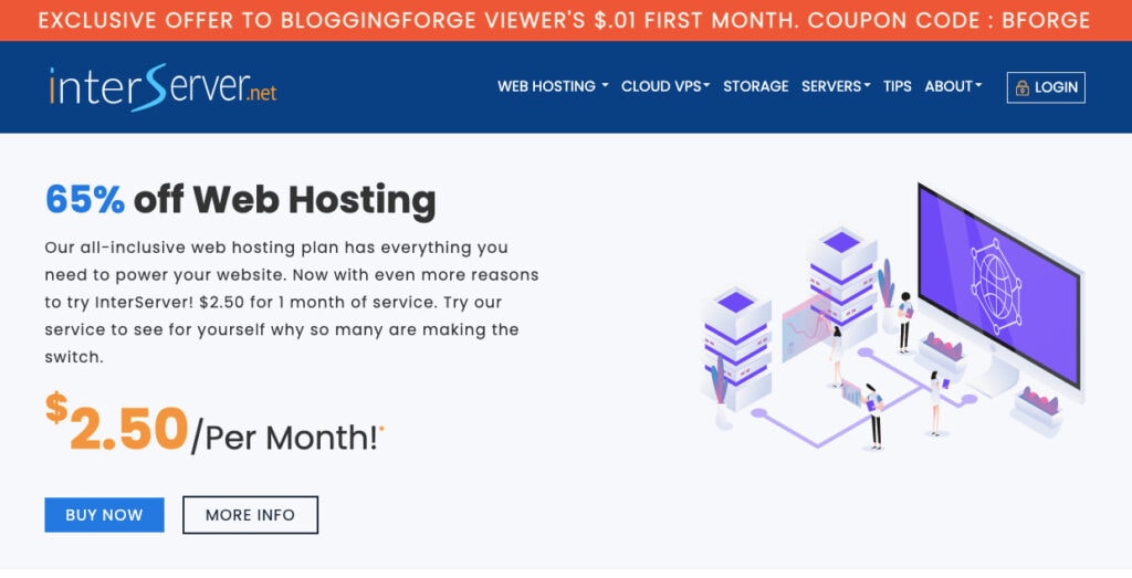 5 InterServer siteground alternatives