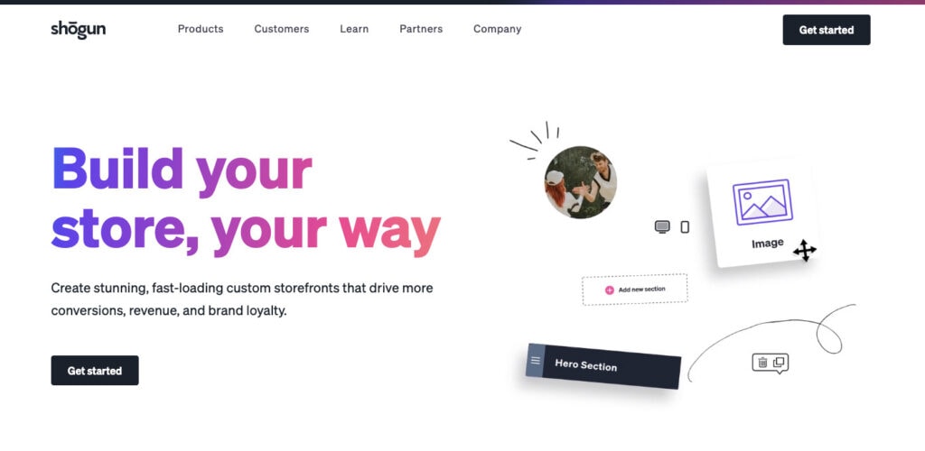 Shogun Ecommerce website builder Best Shopify Page Builder