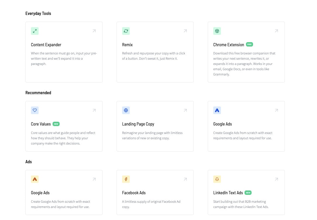 SmartCopy by Unbounce Templates SmartCopy by Unbounce Templates copywriting software