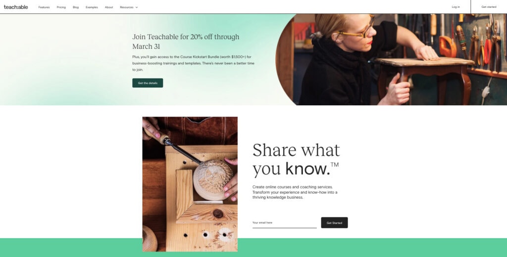 Teachable Teachable website