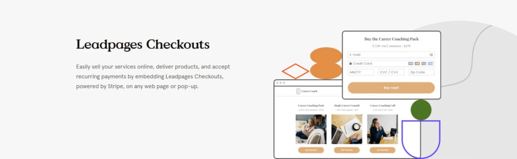 Checkout Feature Checkout Feature Leadpages review