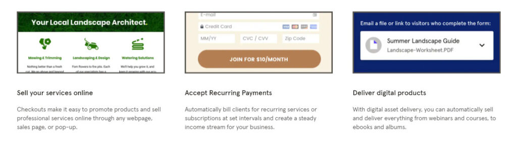 Checkout process Checkout process Leadpages review