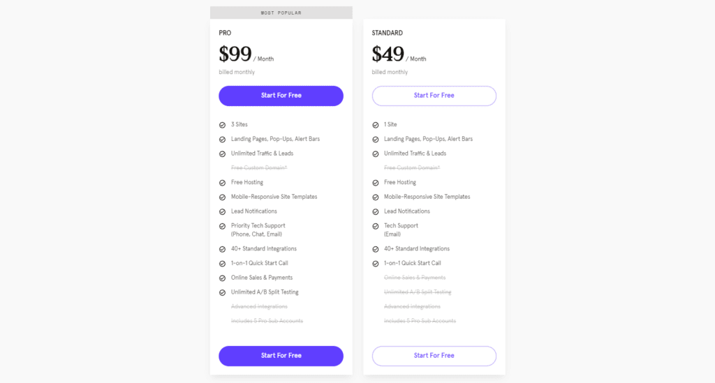 Leadpages Pricing Leadpages Pricing Leadpages review