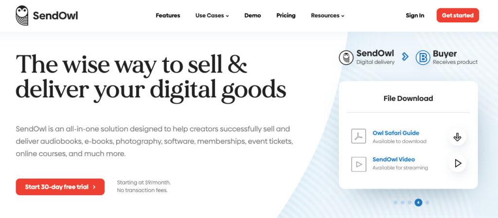 Sendowl Sendowl platforms to sell digital products