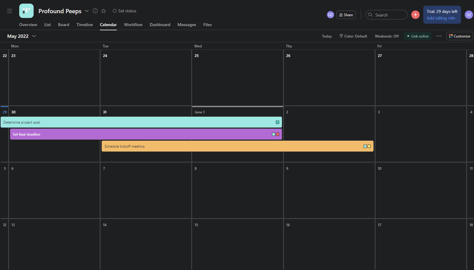Calendar view in Asana Calendar view in Asana Asana vs monday