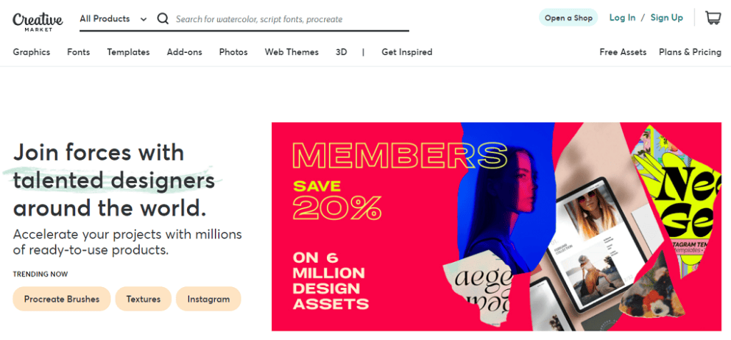 CreativeMarket1 Creative Market: Best Envato alternative