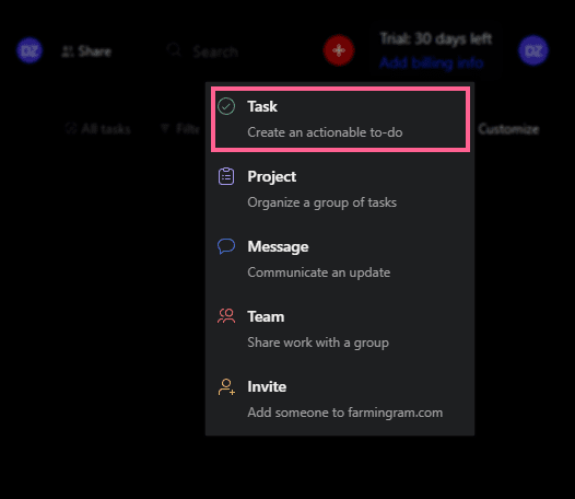 Add tasks in Asana Add tasks in Asana Asana vs monday