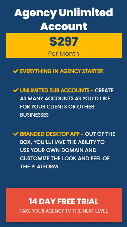 Agency Unlimited Account Agency Unlimited Account