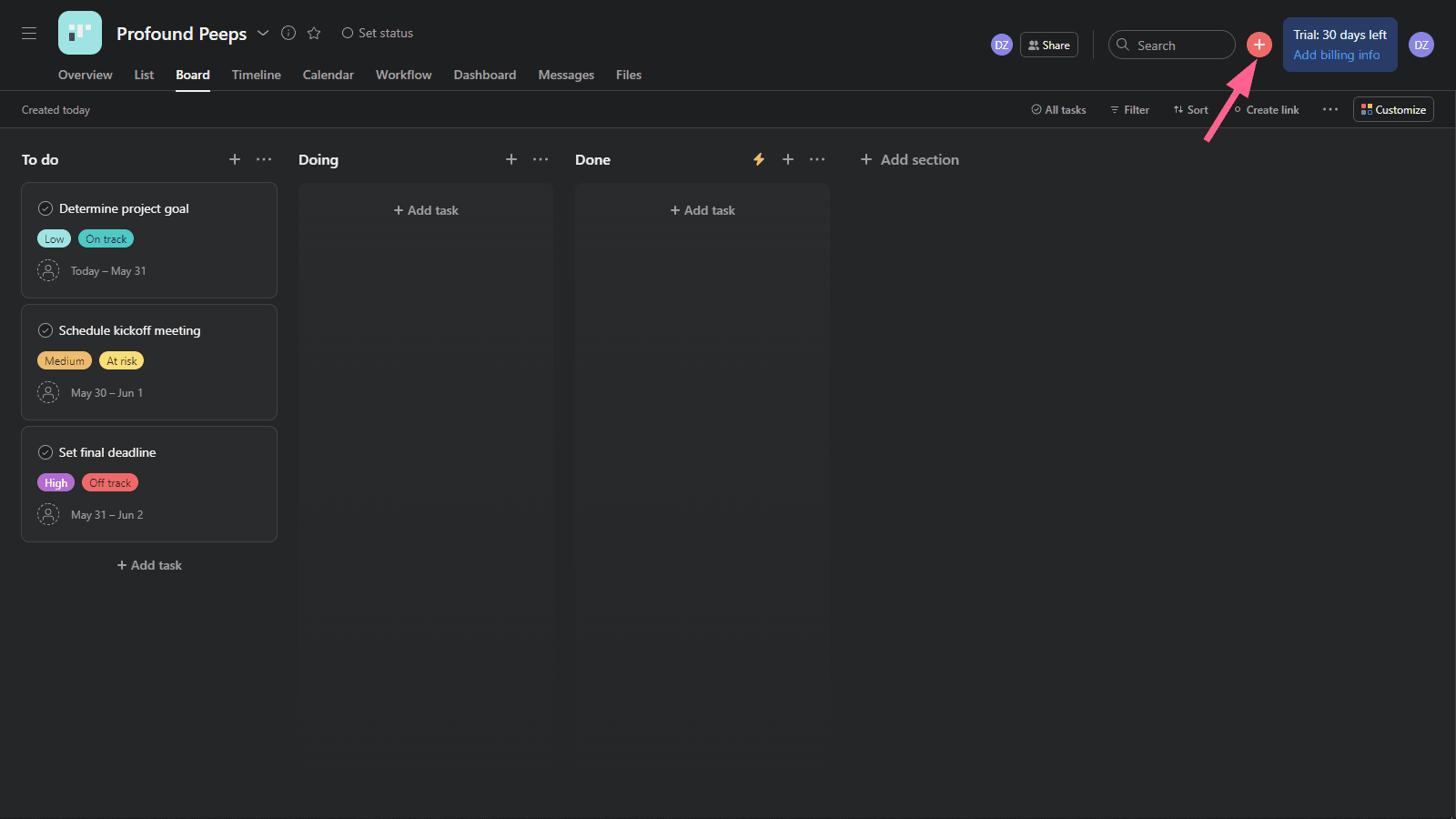 Plus icon Plus icon Asana vs monday