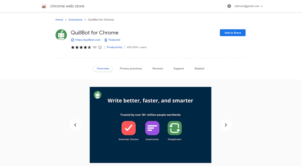 QuillBot Chrome Extension QuillBot Chrome Extension