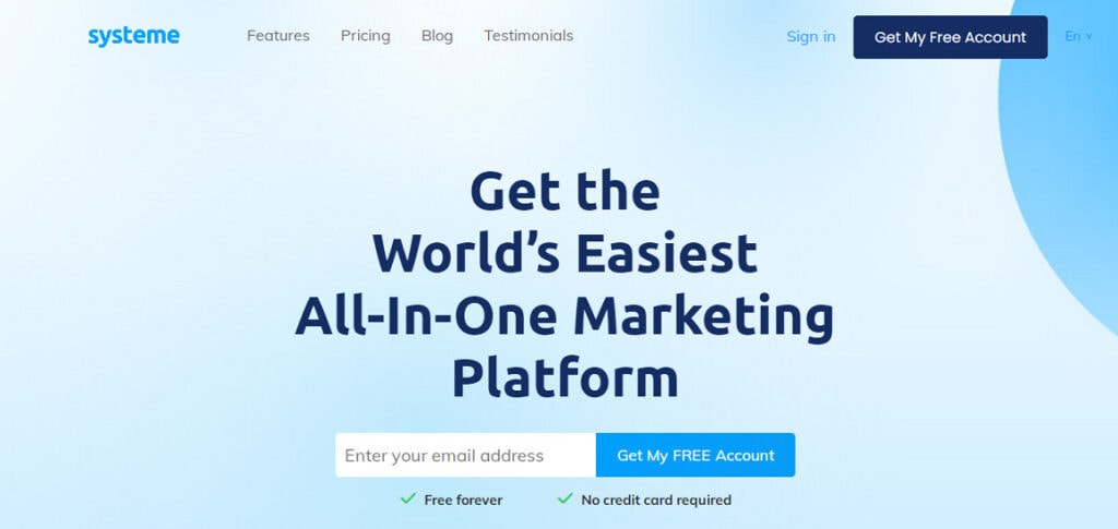 Systeme img Systeme.io: best all-in-one marketing platform