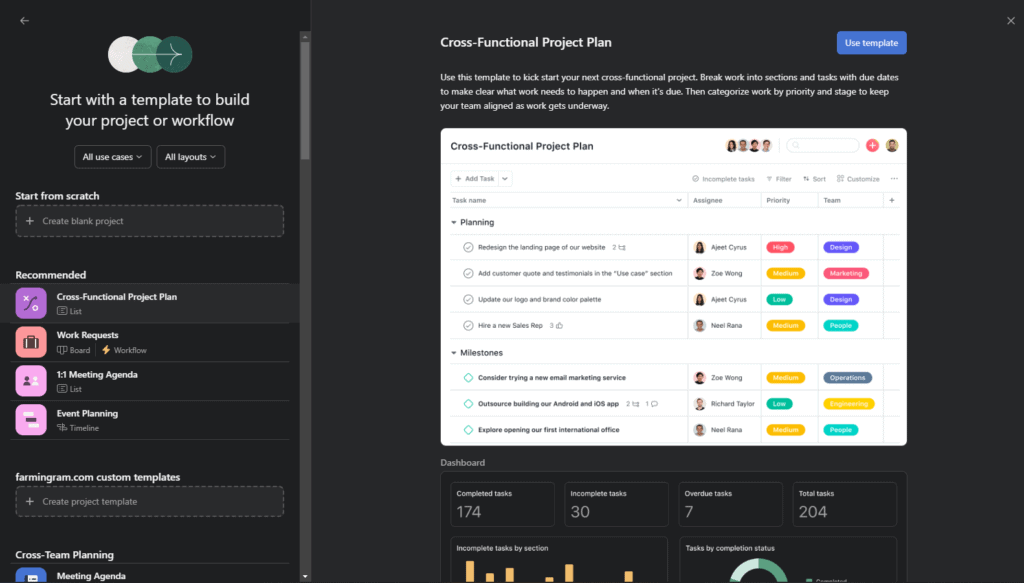Templates in Asana Templates in Asana Asana vs monday