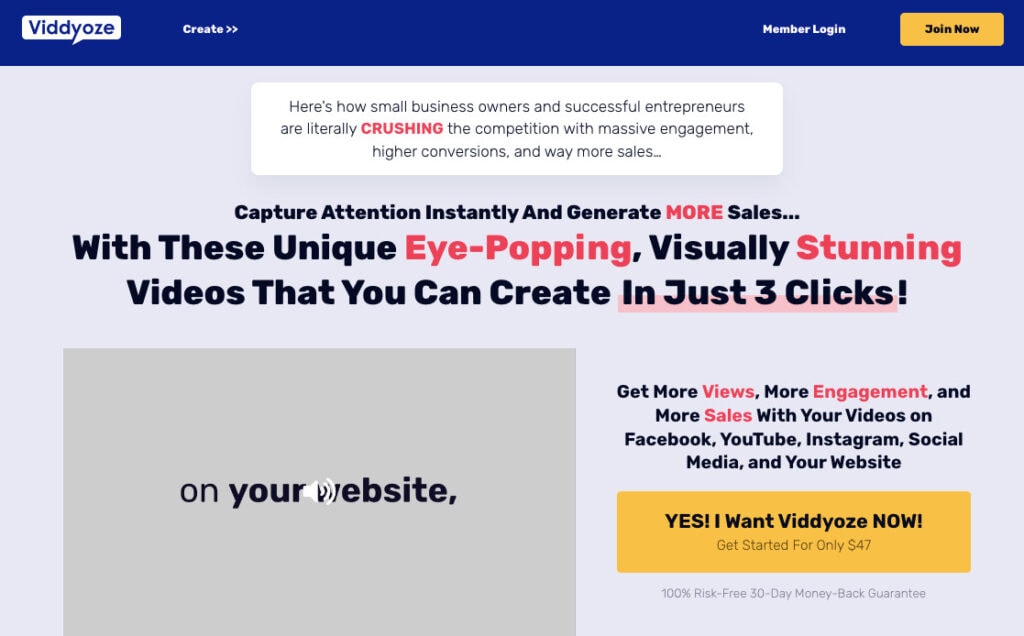 Viddyoze Viddyoze website with special offer