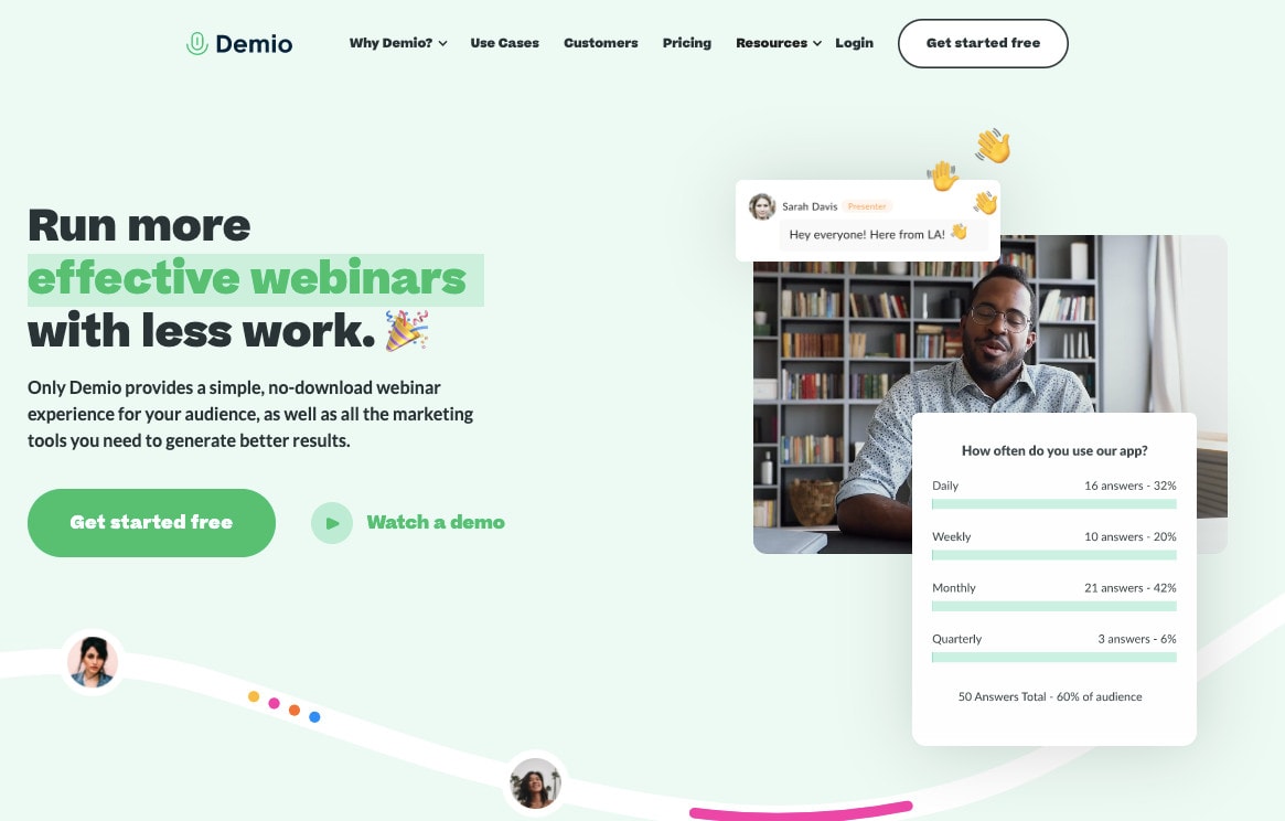 Demio Demio WebinarJam Alternative