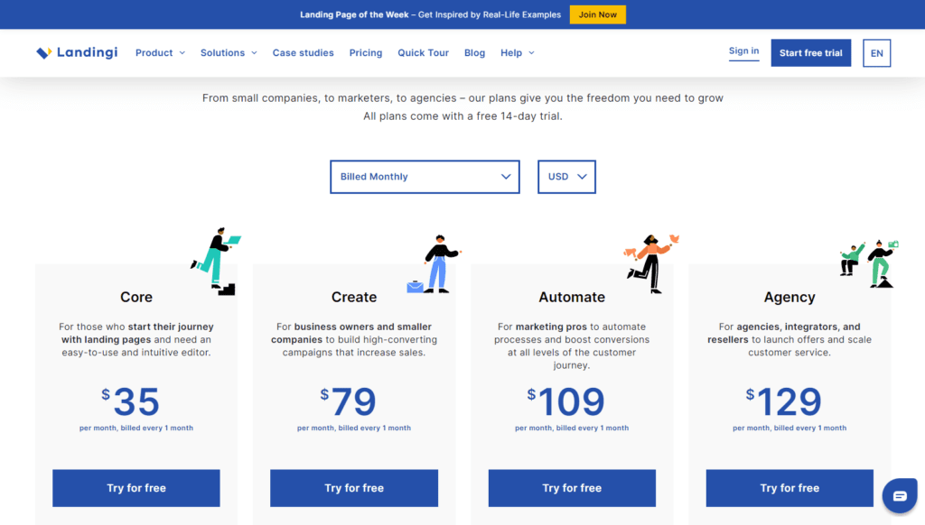 Landingi pricing Landingi pricing