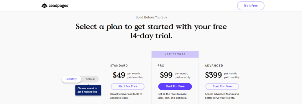 Leadpages pricing Leadpages pricing