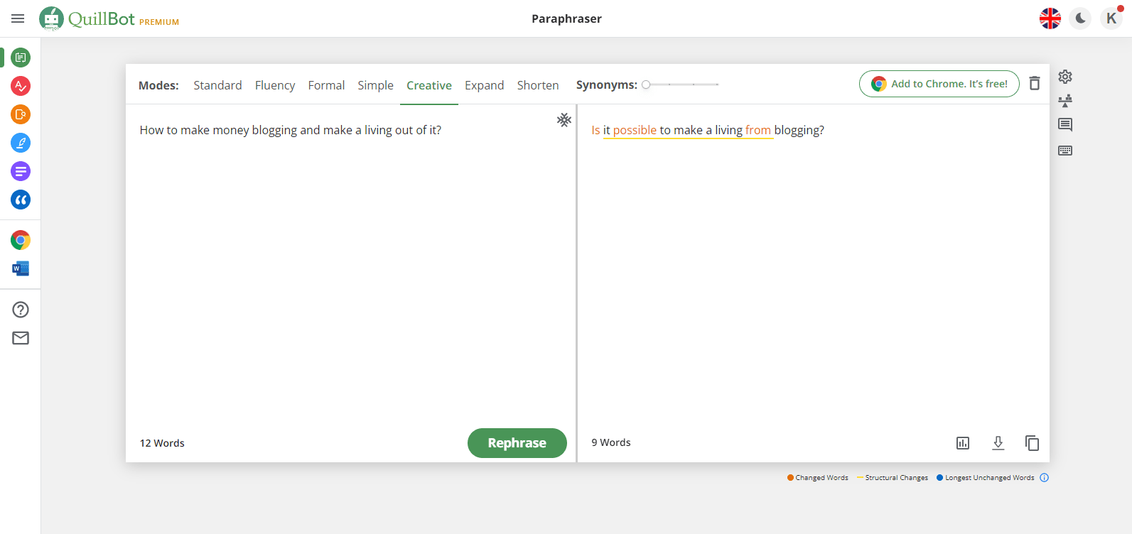 QuillBot user QuillBot user experience