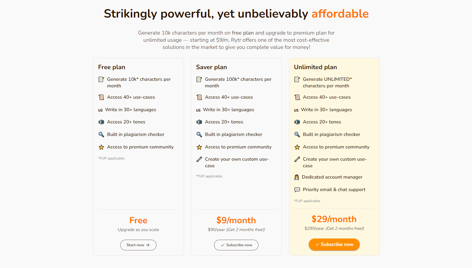 Rytr pricing Rytr pricing